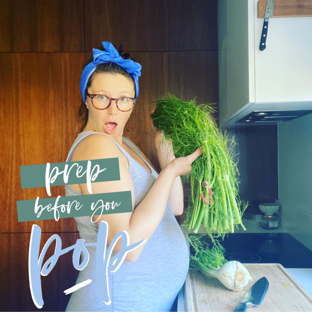 INTRODUCING: Prep Before You Pop - a postpartum meal prep course