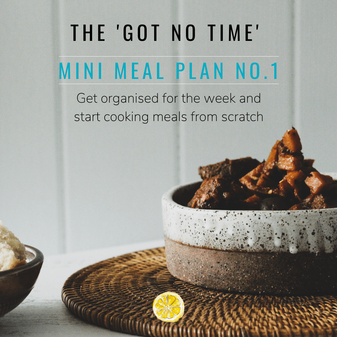 The got no time healthy weekly meal plan