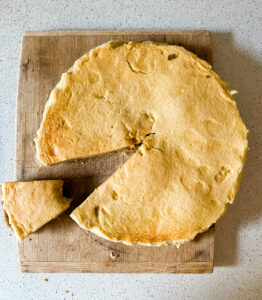 Image of easy homemade custard tart. Recipe by Lunch Lady Lou