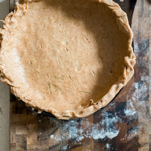 Image of shortcrust pastry laid out in a baking. From recipe the best and easiest shortcrust pastry recipe ever by Lunch Lady Lou